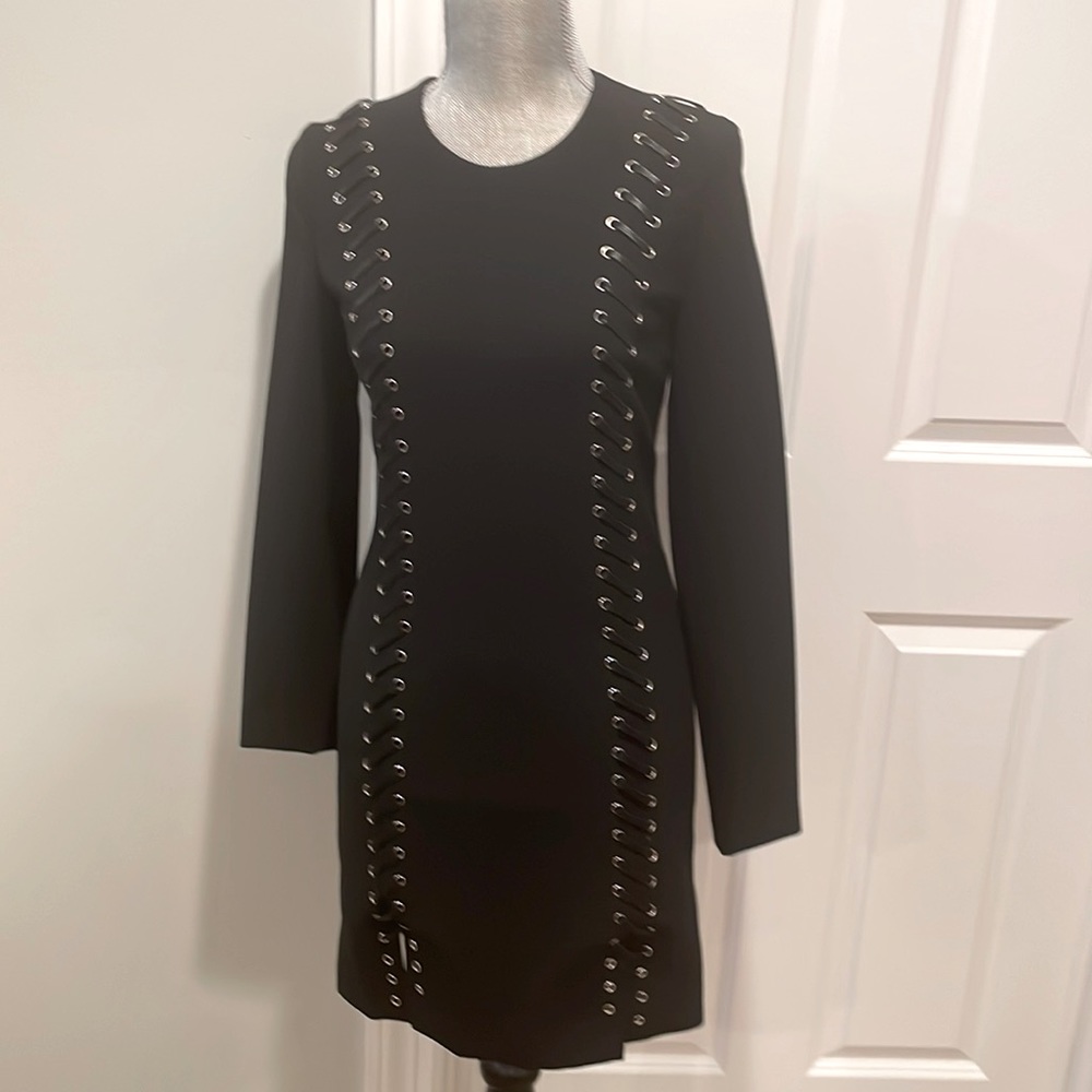 Veronica Beard long sleeve Sheath Dress black